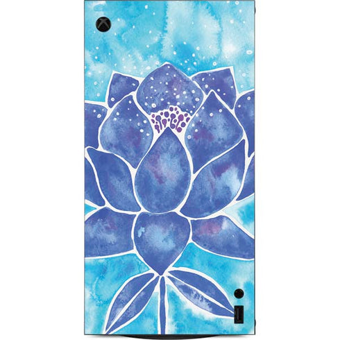 Blue Lotus by Cat Coq XBox Series X Digital Edition Console Skin